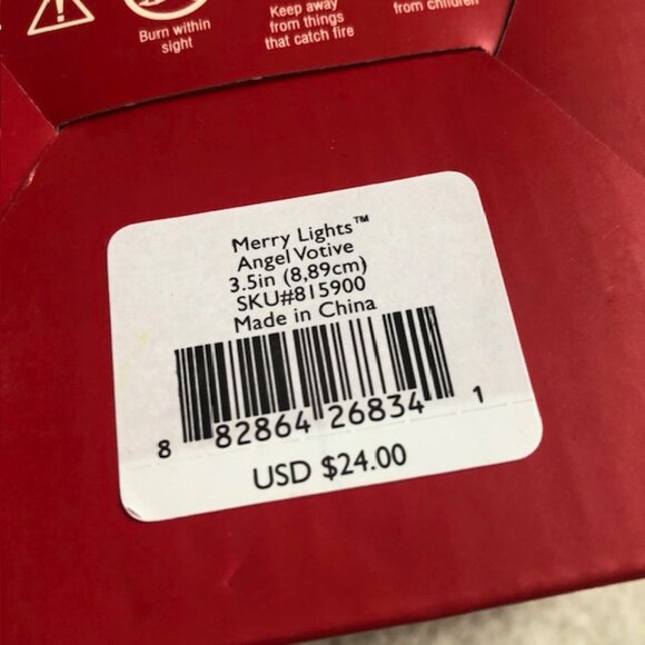 SALE 2 for $26 / 3 for $33 - Lenox Merry Lights Angel Votive with Scalloped Top - Picture 4 of 8